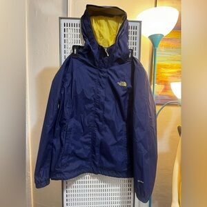 The North Face DryVent Purple Hooded Zip Rain Windbreaker Jacket Women's Size M